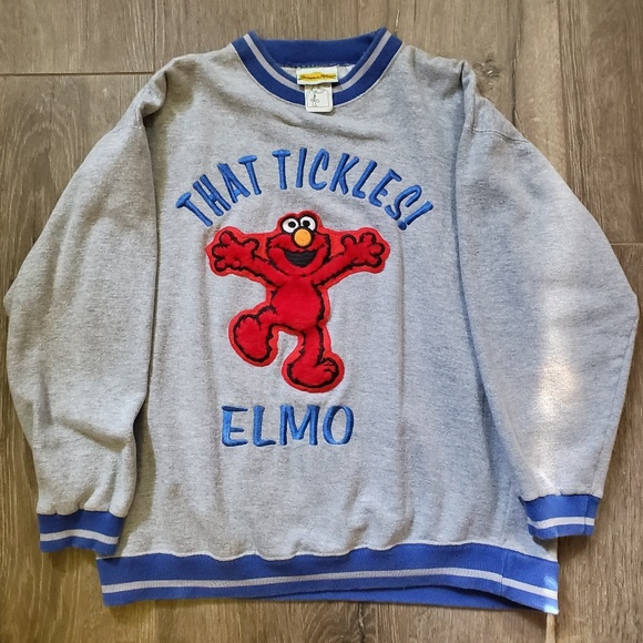 Sesame Street Tops Sesame Street Tickle Me Elmo Sweatshirt Poshmark